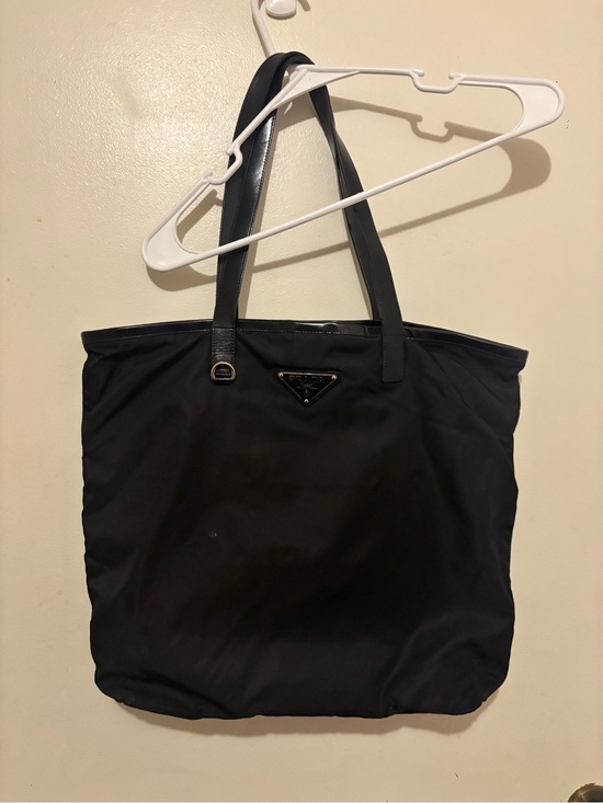 Prada Handbags - Prada Tessuto Vintage Black Nylon Tote Bag with Authentication card